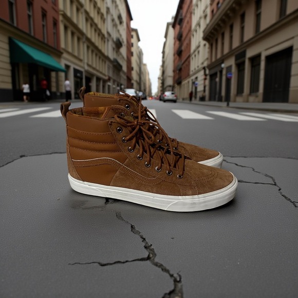 Vans Sk8 Hi MTE 20 Leather Suede Waterproof Winter Boots Mens 13 - Picture 4 of 10